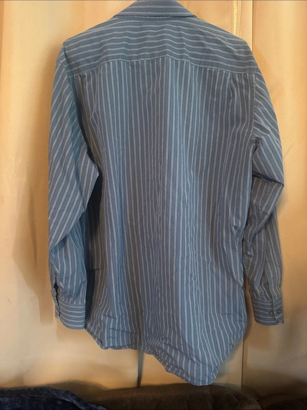 Banana Republic Blue Striped Men's Dress Shirt
